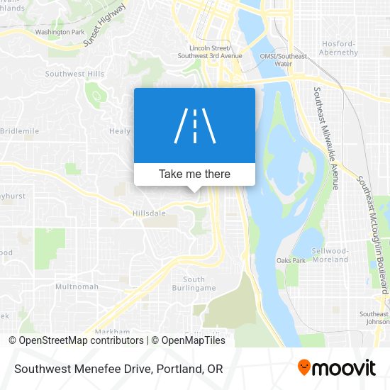 Southwest Menefee Drive map