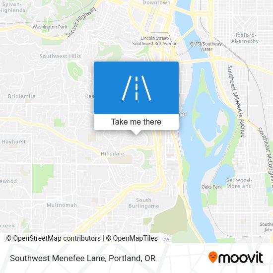 Mapa de Southwest Menefee Lane