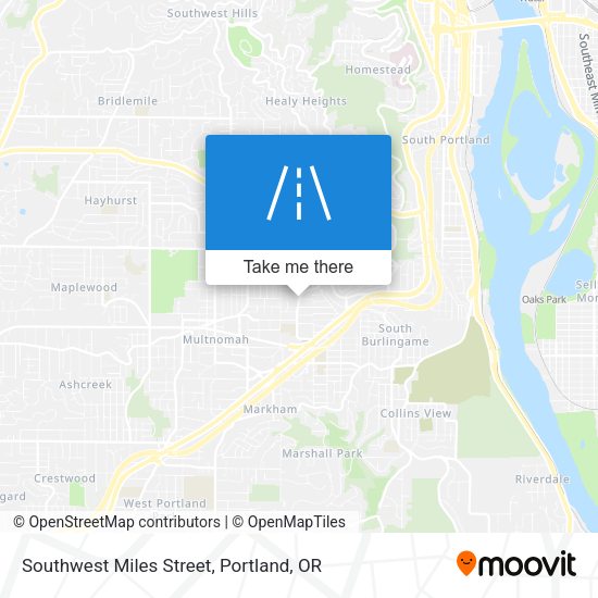 Southwest Miles Street map
