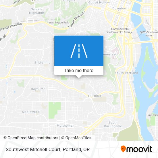 Southwest Mitchell Court map