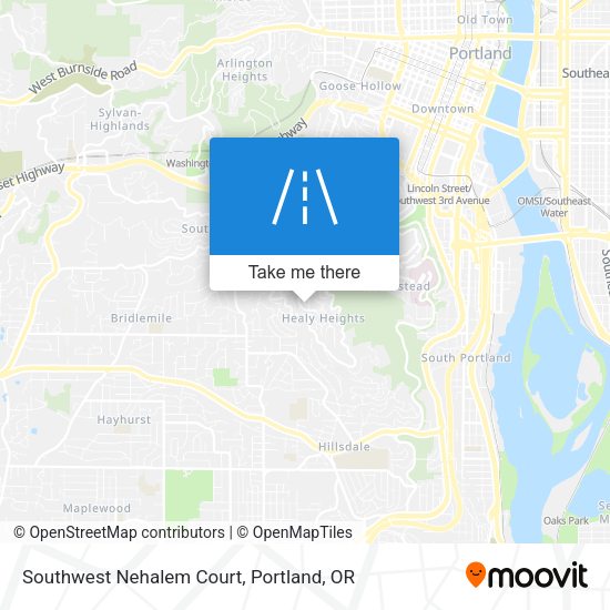 Mapa de Southwest Nehalem Court