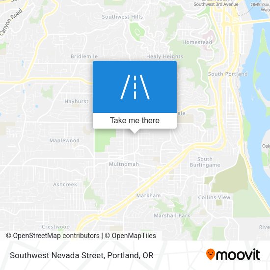 Mapa de Southwest Nevada Street
