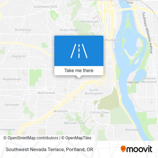 Southwest Nevada Terrace map