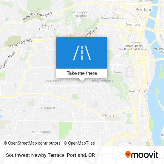 Southwest Newby Terrace map