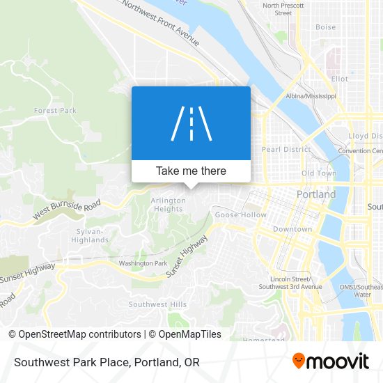 Southwest Park Place map