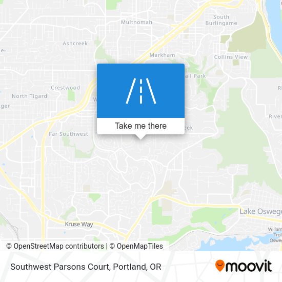 Mapa de Southwest Parsons Court
