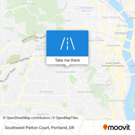 Mapa de Southwest Patton Court
