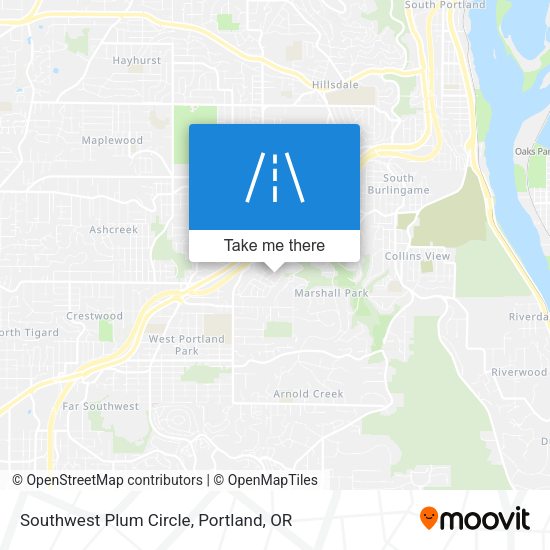 Southwest Plum Circle map