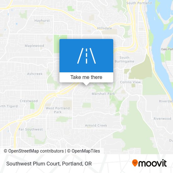 Mapa de Southwest Plum Court