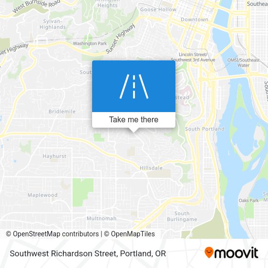Mapa de Southwest Richardson Street