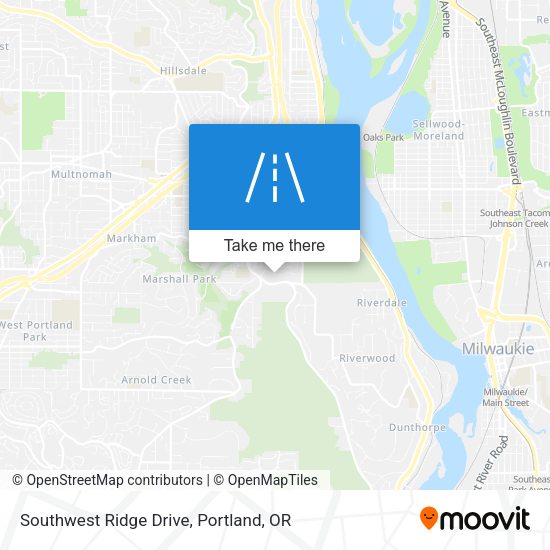Southwest Ridge Drive map