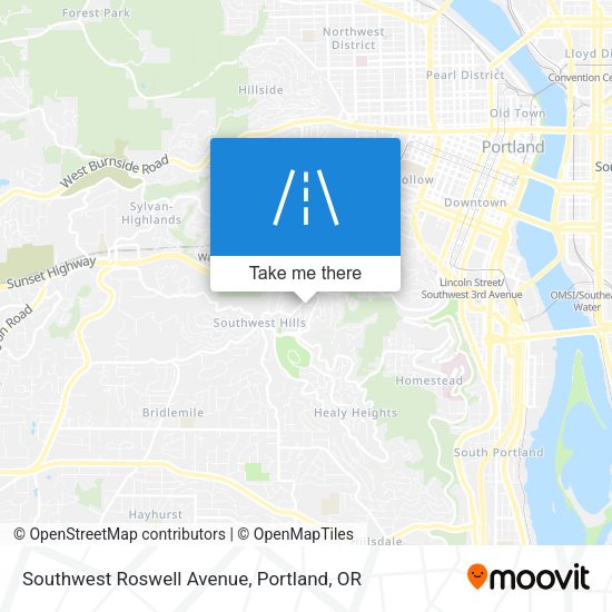 Southwest Roswell Avenue map