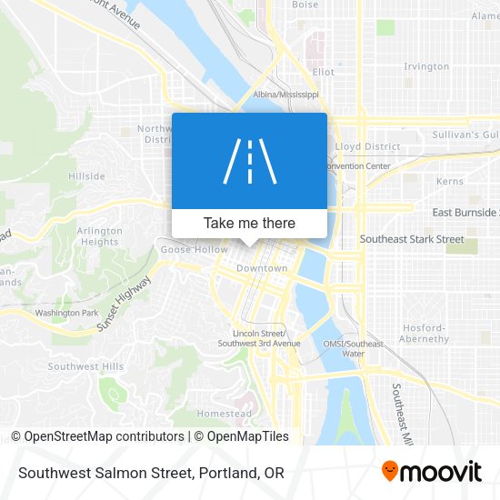 Southwest Salmon Street map