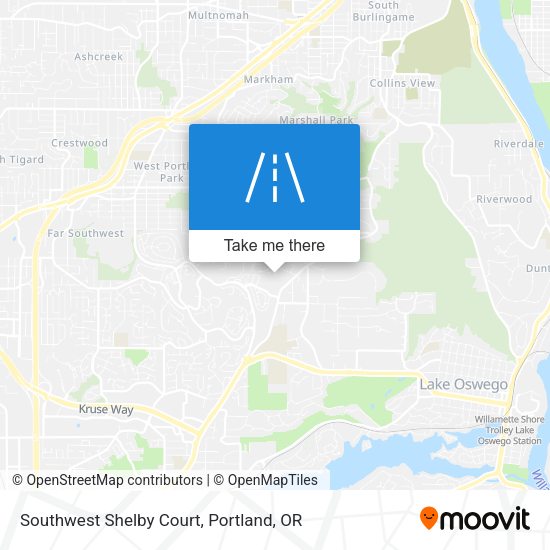 Southwest Shelby Court map