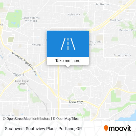 Southwest Southview Place map