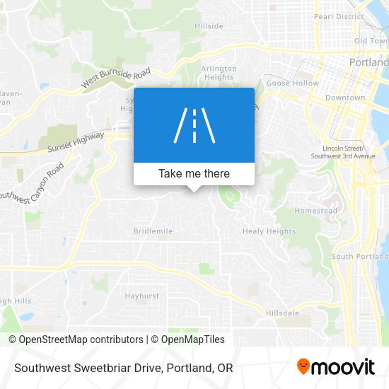 Mapa de Southwest Sweetbriar Drive
