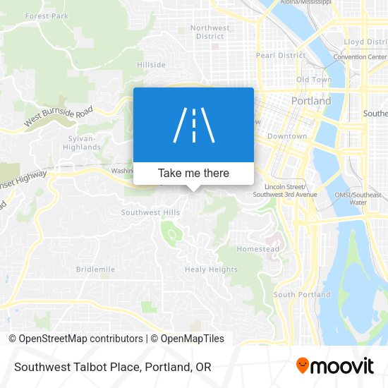 Southwest Talbot Place map