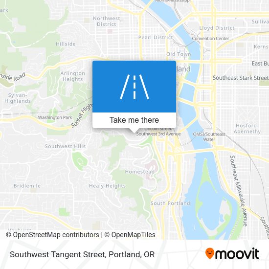 Mapa de Southwest Tangent Street