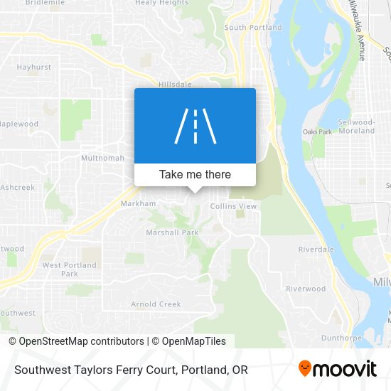 Southwest Taylors Ferry Court map
