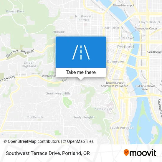 Southwest Terrace Drive map