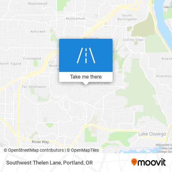 Southwest Thelen Lane map