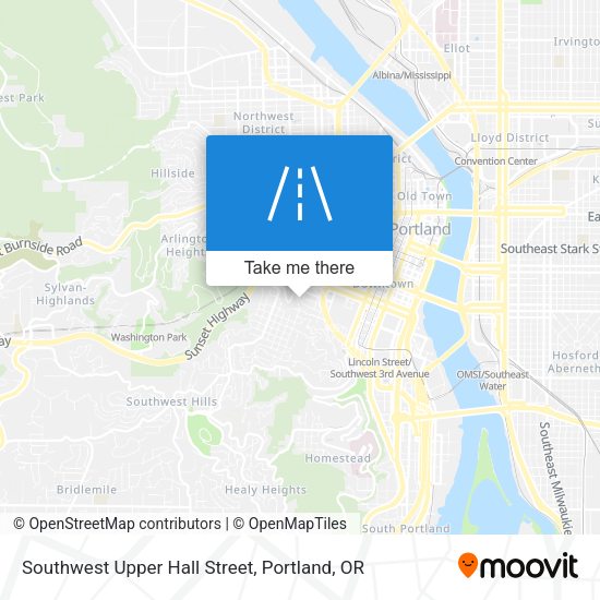 Mapa de Southwest Upper Hall Street