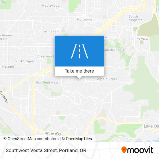 Mapa de Southwest Vesta Street