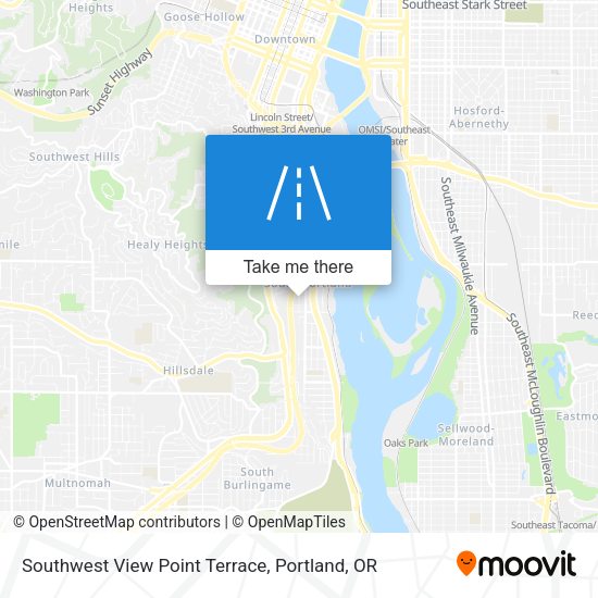 Southwest View Point Terrace map