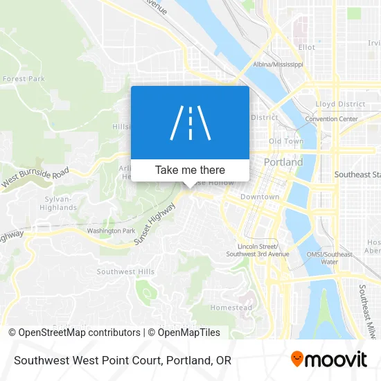 Southwest West Point Court map