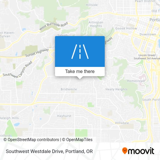 Southwest Westdale Drive map