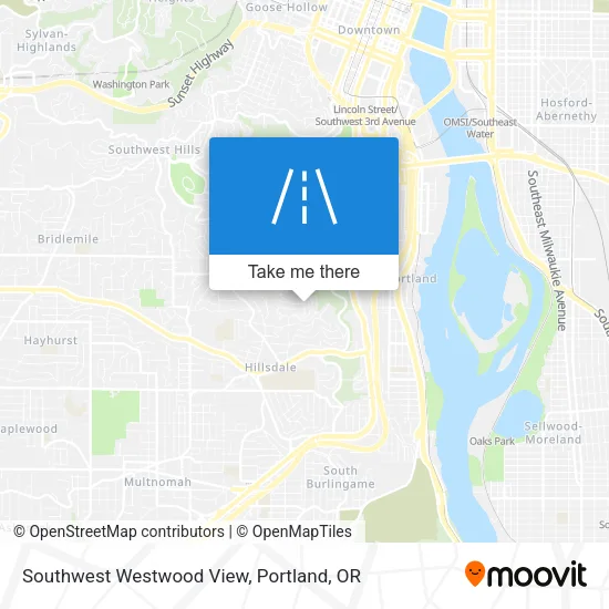 Southwest Westwood View map