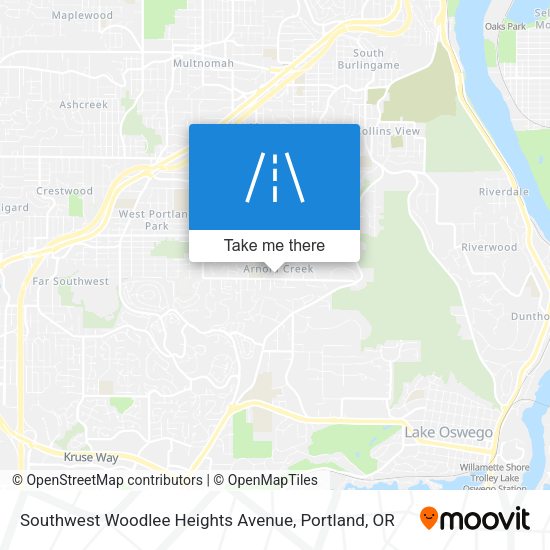Southwest Woodlee Heights Avenue map