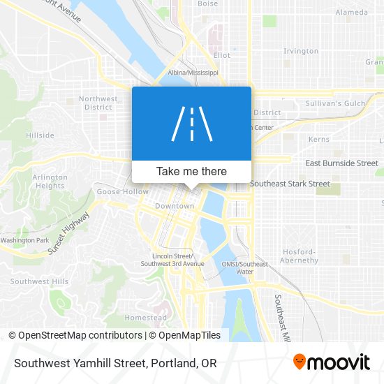 Mapa de Southwest Yamhill Street