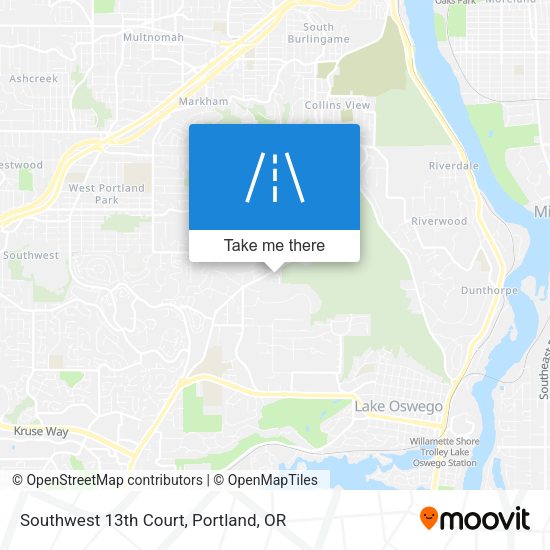 Mapa de Southwest 13th Court