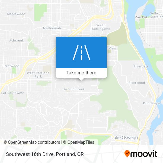 Southwest 16th Drive map