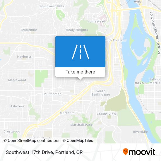 Southwest 17th Drive map