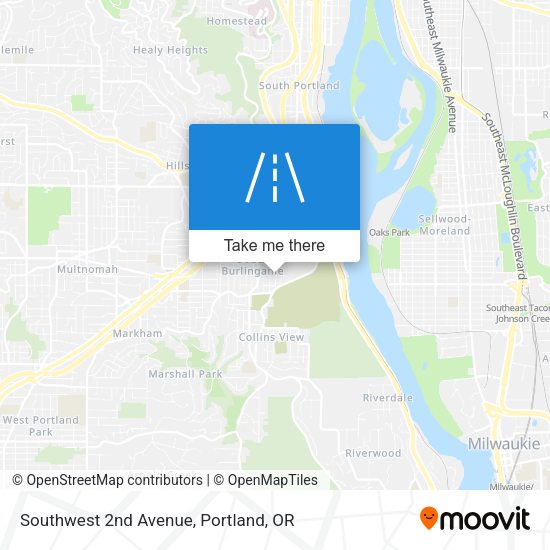 Southwest 2nd Avenue map