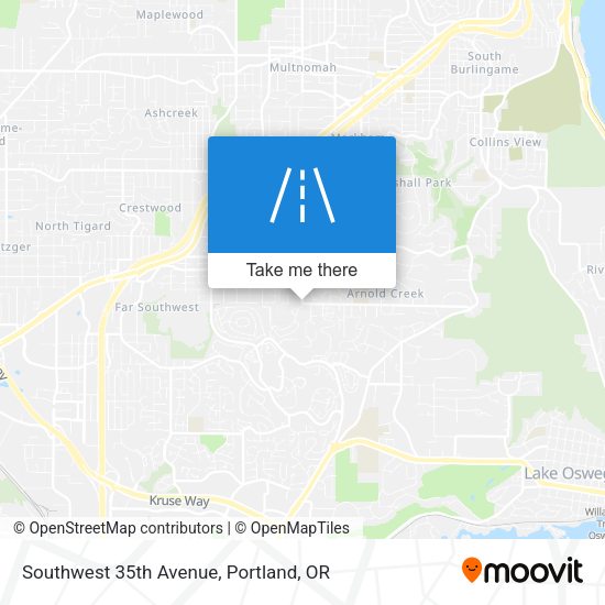 Mapa de Southwest 35th Avenue