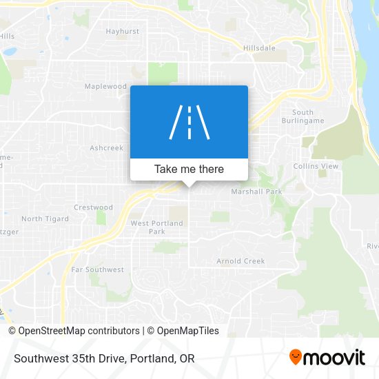 Southwest 35th Drive map