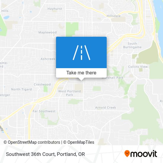 Mapa de Southwest 36th Court