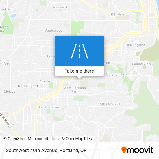 Mapa de Southwest 40th Avenue