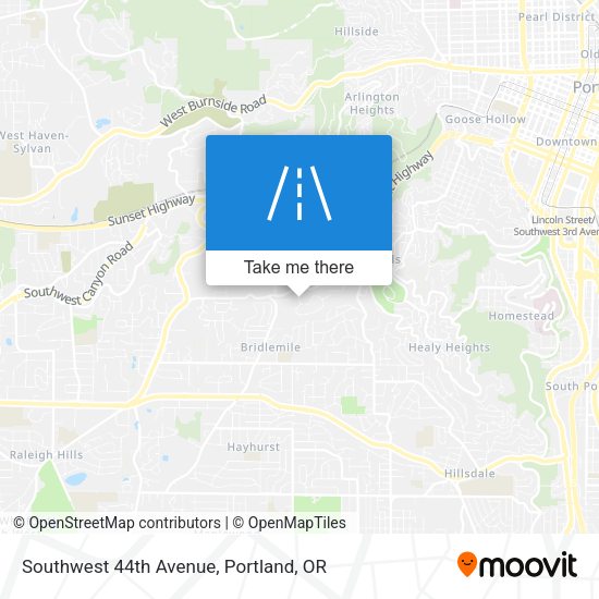 Southwest 44th Avenue map