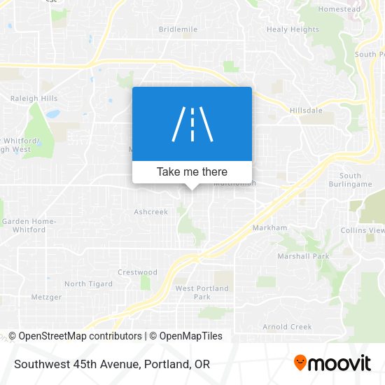 Southwest 45th Avenue map