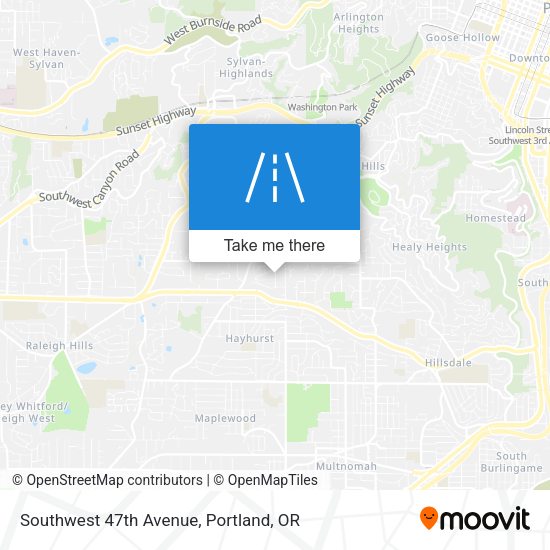 Mapa de Southwest 47th Avenue