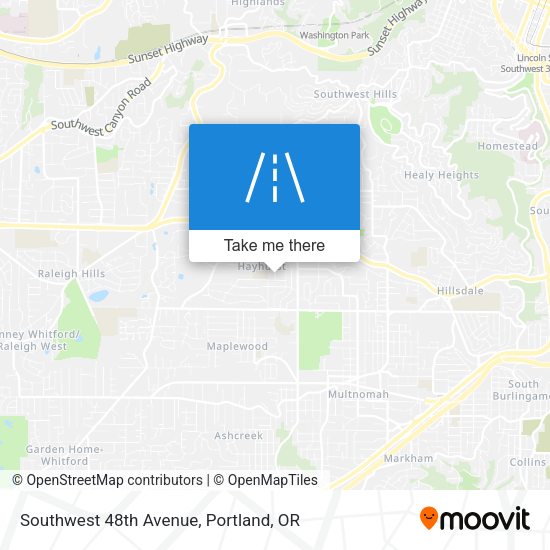 Mapa de Southwest 48th Avenue
