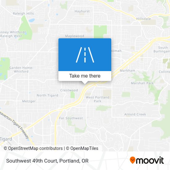 Southwest 49th Court map