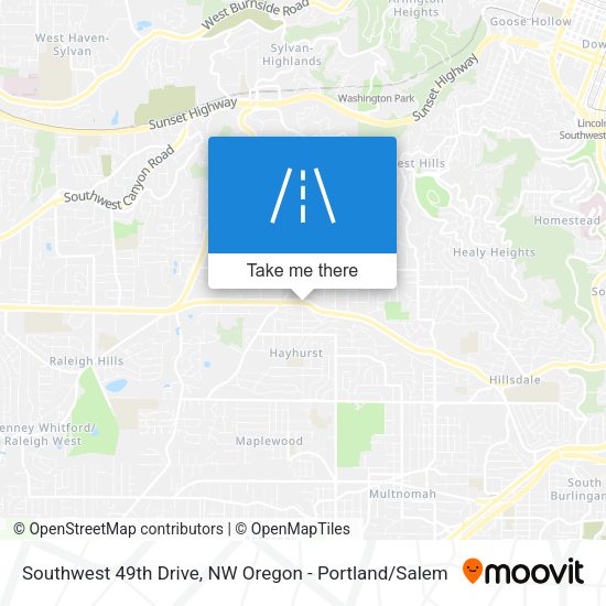Southwest 49th Drive map