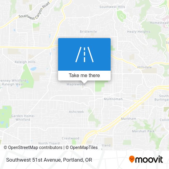 Southwest 51st Avenue map