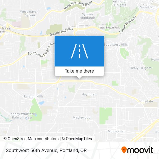 Southwest 56th Avenue map