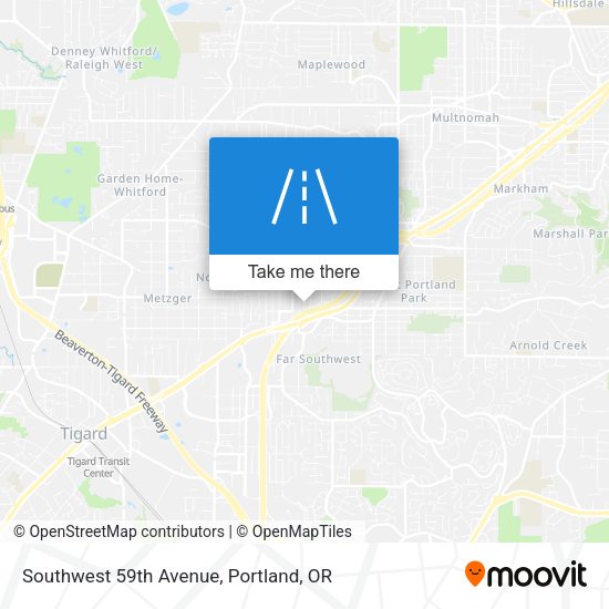 Mapa de Southwest 59th Avenue